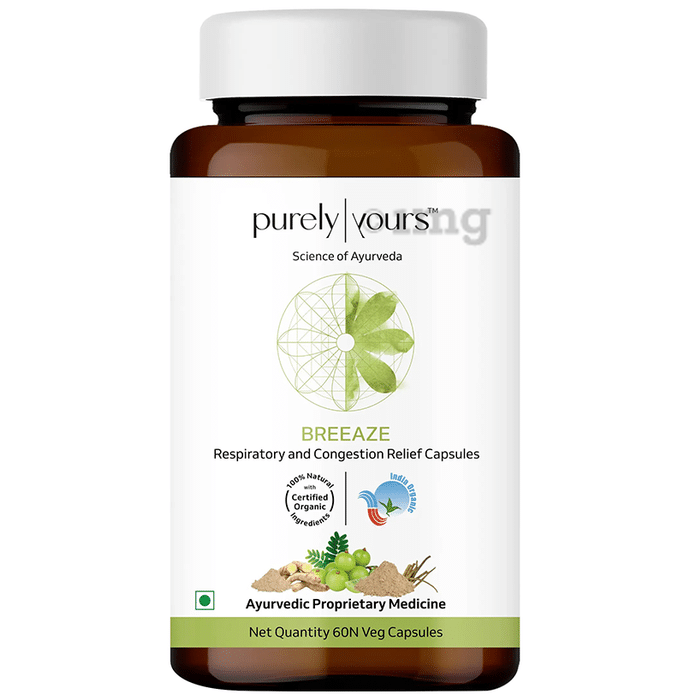 Purely Yours Breeaze Respiratory and Congestion Relief Veg Capsule