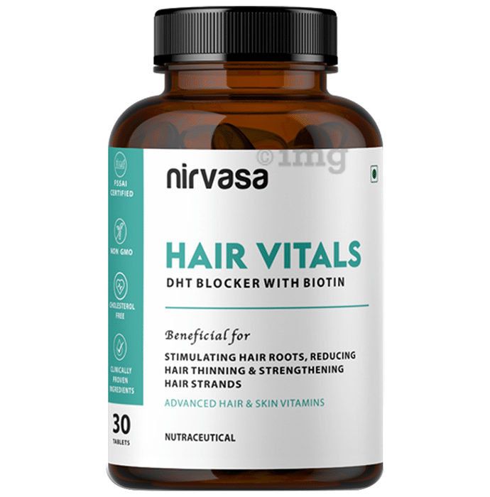 Nirvasa Hair Vitals DHT Blocker with Biotin Tablet