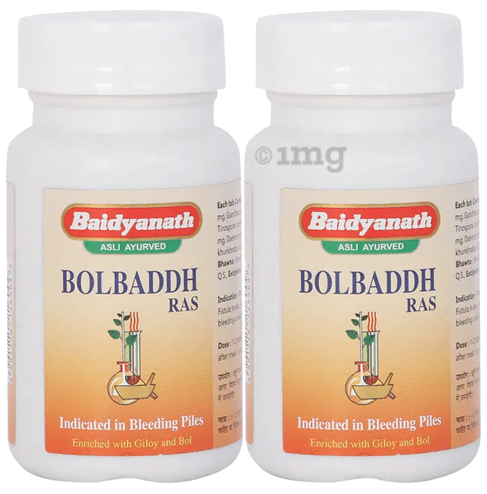 Baidyanath (Jhansi) Bolbaddh Ras Tablets (80 Each)