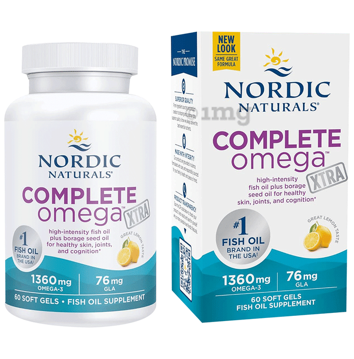Nordic Naturals Complete Omega Xtra 1360mg Softgel Great Lemon