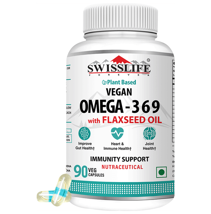 SWISSLIFE FOREVER Omega 3 6 9  with Flaxseed Oil Veg Capsule