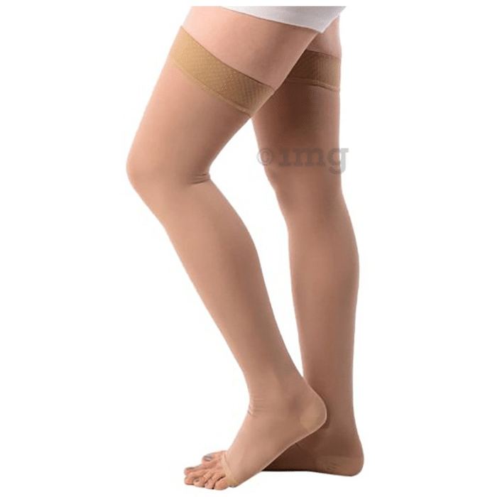 BN-VARICO 100 Medical Compression Stockings Theigh Length Beige Large