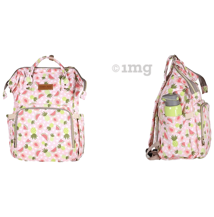Polka Tots Multi Functional Travel Backpack with Large Capacity Watermelon-Light Pink