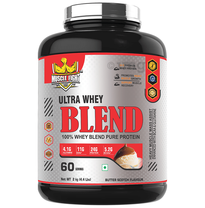 Muscle Fight Ultra whey Blend  Powder Butterscotch