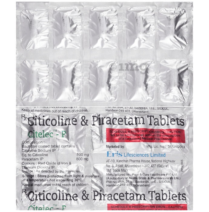 Citelec P 500mg/800mg Tablet