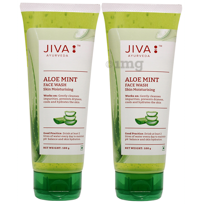 Jiva Aloe Mint Face Wash (100gm Each)