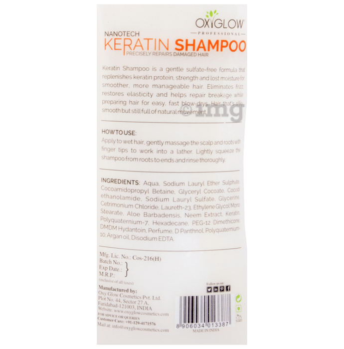 Slime Tragisk logik Oxyglow Herbals Keratin Shampoo: Buy bottle of 500 gm Shampoo at best price  in India | 1mg