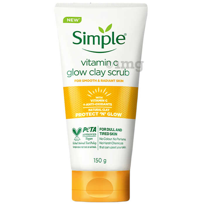 Simple Vitamin C Glow Clay Scrub