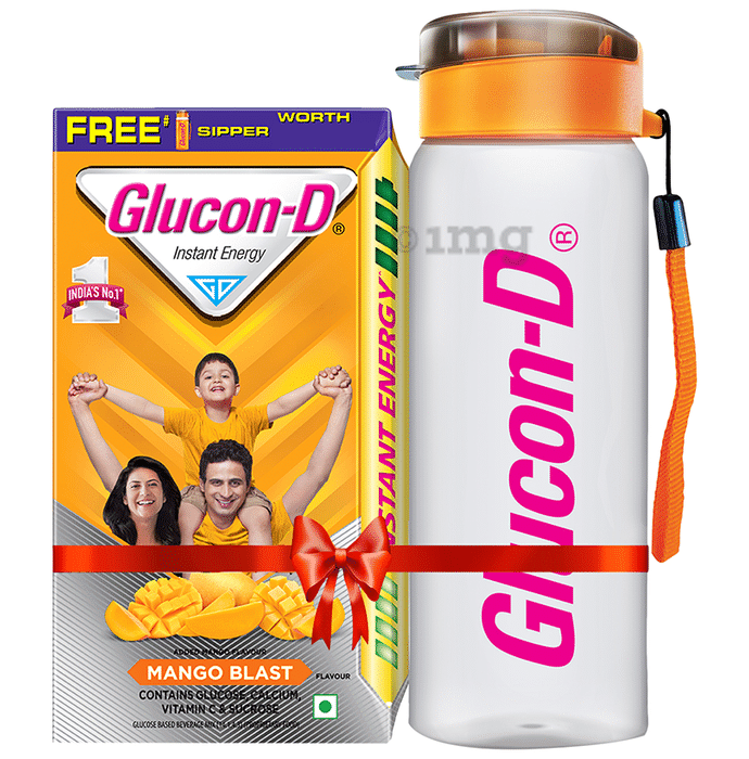 Glucon-D with Glucose, Calcium, Vitamin C & Sucrose | Nutrition Booster Mango Blast Powder