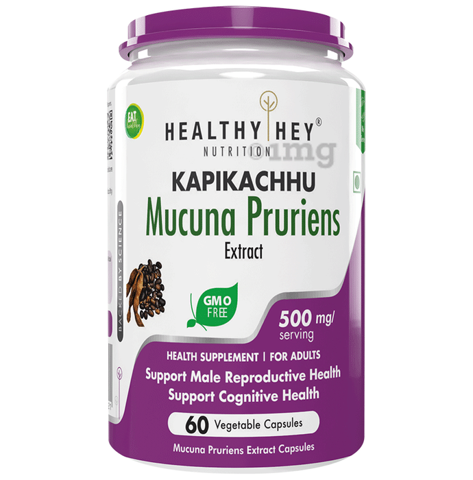 HealthyHey Nutrition Kapikachhu Mucuna Pruriens Extract Vegetable Capsule