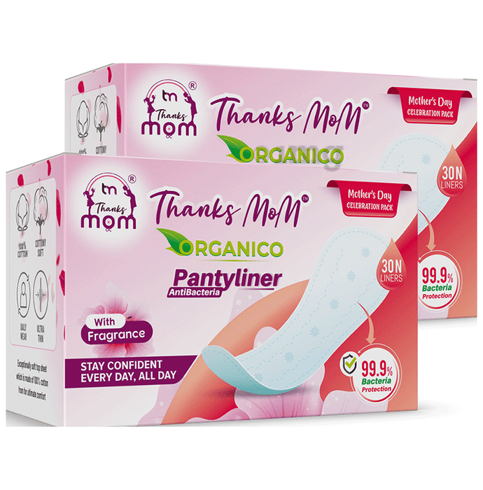 Thanks mom Organico Panty Liner with Fragrance (30 Each)