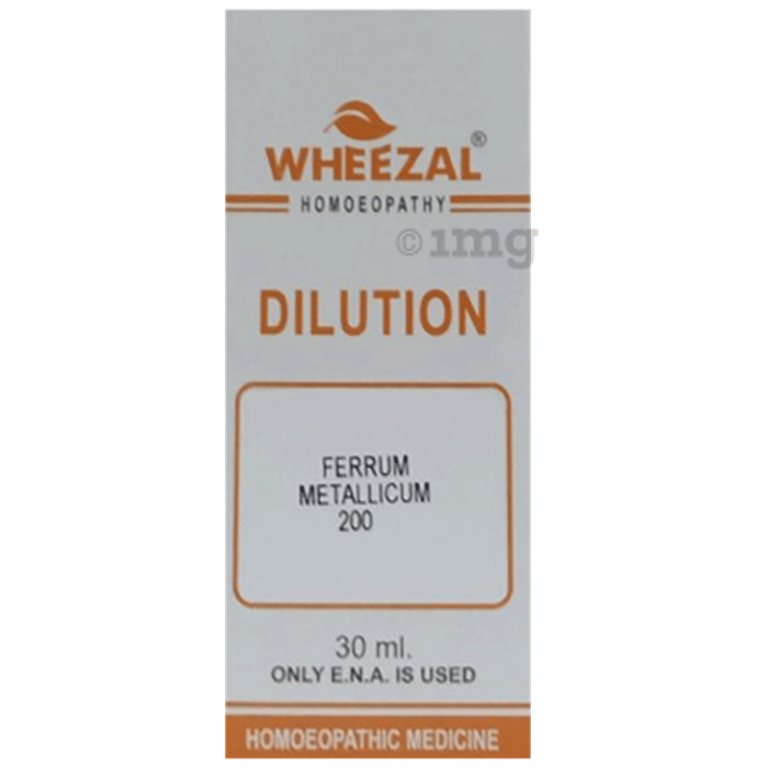 Wheezal Ferrum Metallicum Dilution 200 Buy bottle of 30.0 ml Dilution at best price in India 1mg