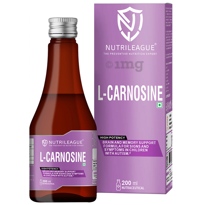 Nutrileague L-Carnosine 100mg for Brain & Memory Support Syrup