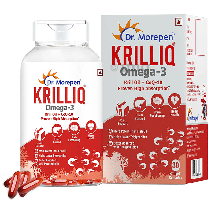 Dr. Morepen Krilliq Omega 3 Softgel Capsule
