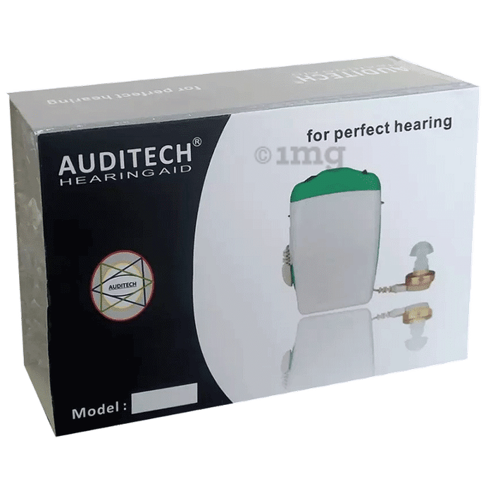 Auditech 28 F Pocket Model Professional Sound Amplifier Ear Hearing Aid Red