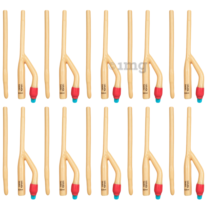 Mowell Sterile Natural Latex Material Foley Balloon Catheter Red 18FR