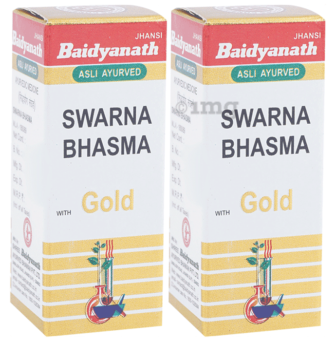 Baidyanath (Jhansi) Swarna Bhasma with Gold (500mg Each)