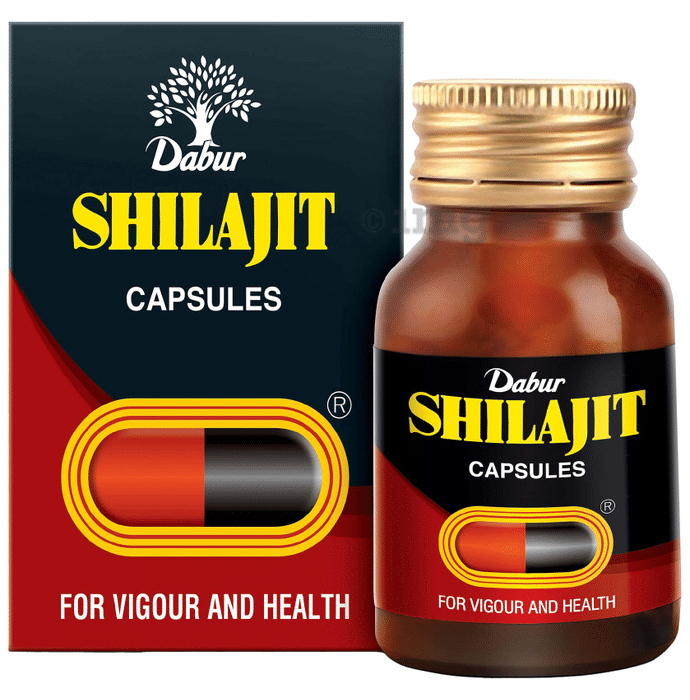 Dabur Shilajit Ayurvedic Capsules | For Immunity, Vigour, Strength, Stamina & Power
