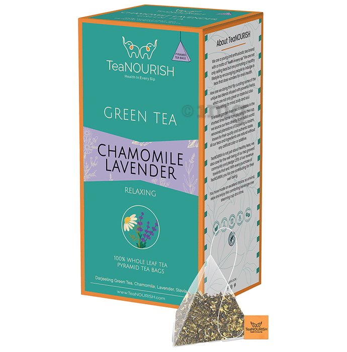 TeaNourish Green Tea Bag Chamomile Lavendar