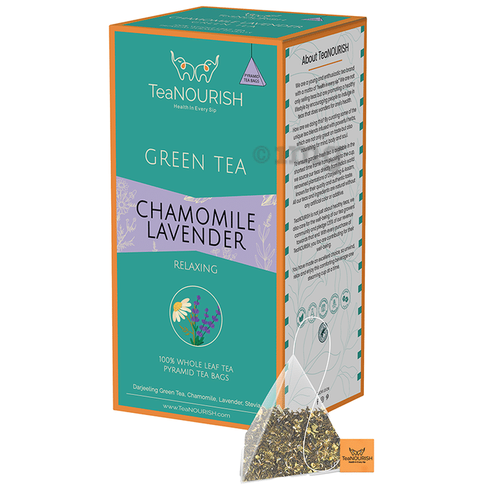 TeaNourish Green Tea Bag Chamomile Lavendar