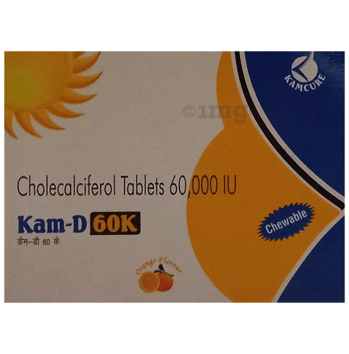 Kam-D 60K Chewable Tablet Orange