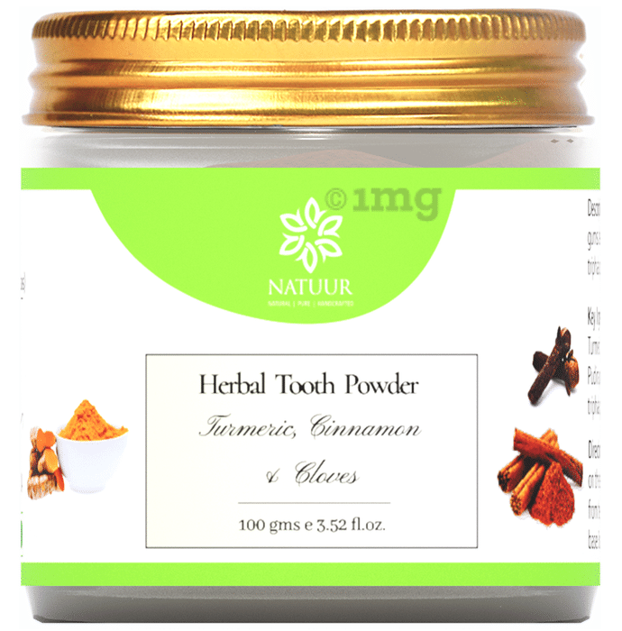 Natuur Herbal Tooth Powder Turmeric, Cloves & Cinnamon