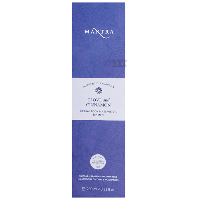 Mantra Clove and Cinnamon Herbal Body Massage Oil for Men