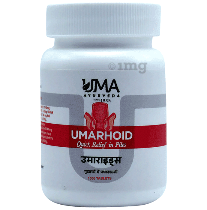 Uma Ayurveda Umarhoid Tablet for Quick Relief in Piles Tablet