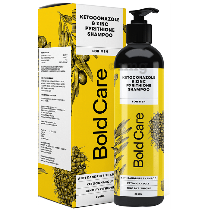 Bold Care Ketoconazole & Zinc Pyrithione Anti Dandruff Shampoo for Men Shampoo