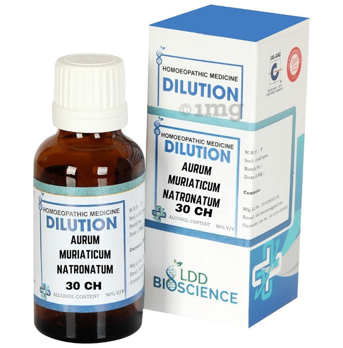 LDD Bioscience Aurum Muriaticum Natronatum Dilution 30 CH