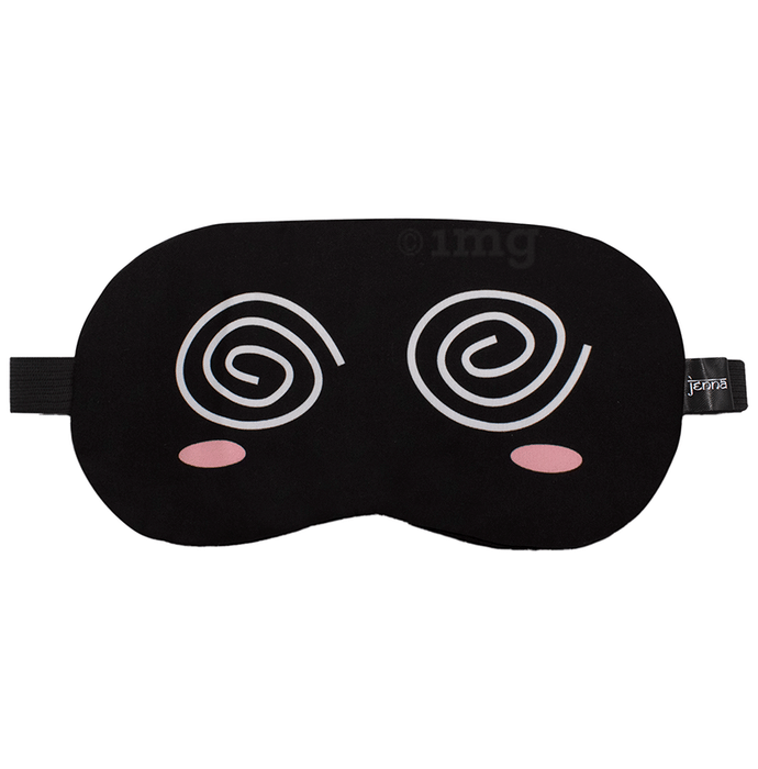 Jenna Sleeping Eye Mask for Insomnia, Puffy Eyes and Dark Circles Helix  Black