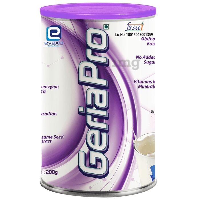 Evexia GeriaPro for Nutrition | No Added Sugar | Flavour Powder Vanilla