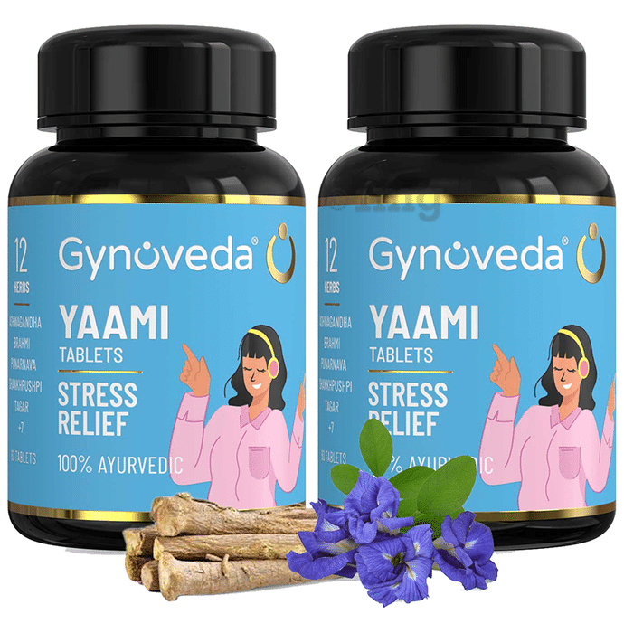 Gynoveda Yaami Stress Relief Ayurvedic Tablet (60 Each)
