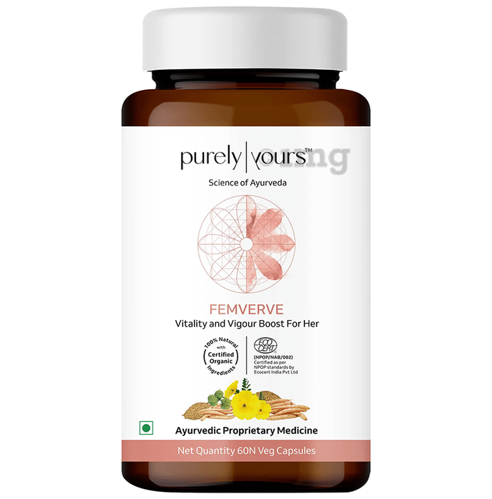 Purely Yours Femverve Vitality and Vigour Boost for Her Veg Capsule
