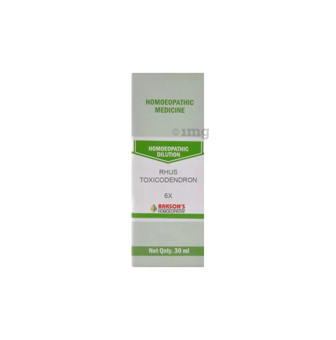 Bakson's Homeopathy Rhus Toxicodendron Dilution 6X