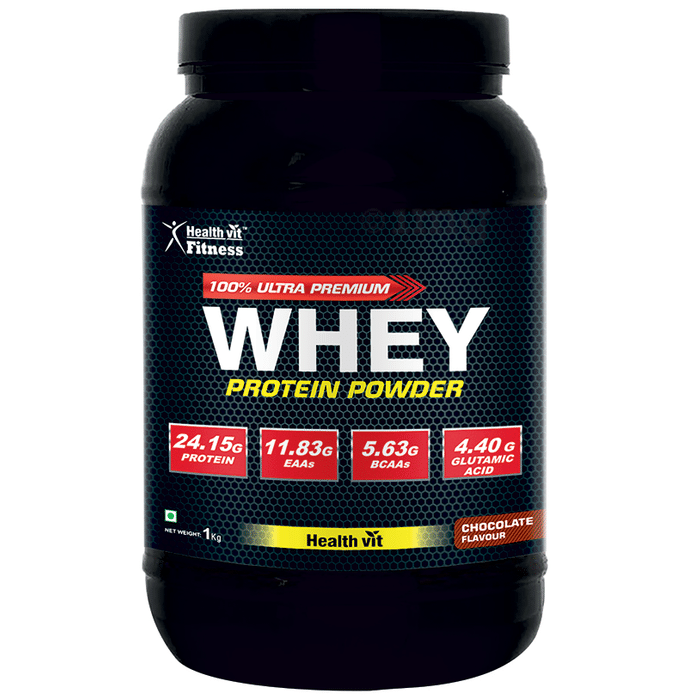 HealthVit 100% Ultra Premium Whey Protein Powder Chocolate