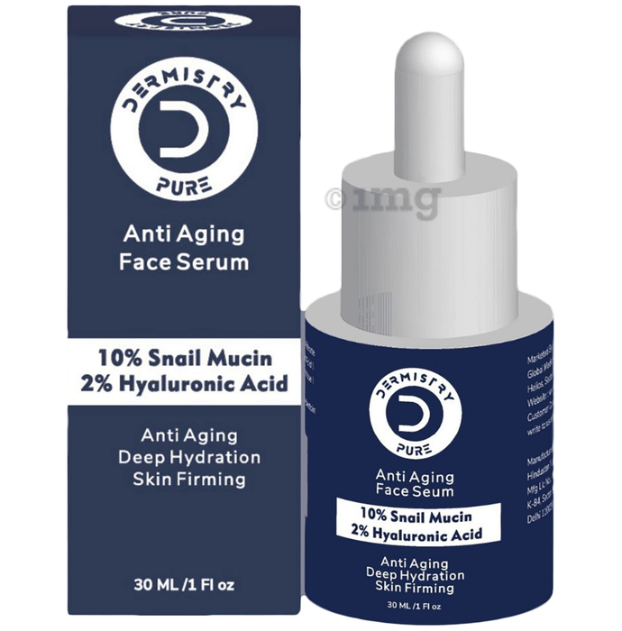 Dermistry Pure 10% Snail Mucin 2% Hyaluronic Acid Anti Ageing Face Serum