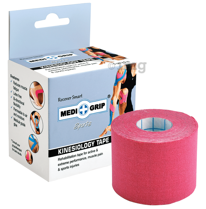 Medigrip Sports Kinesiology Tape 5cm x 5m Pink