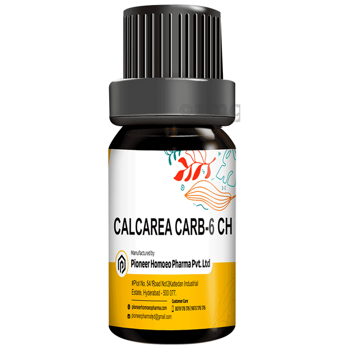Pioneer Pharma Calcarea Carb Globules Pellets Multidose Pills 6 CH