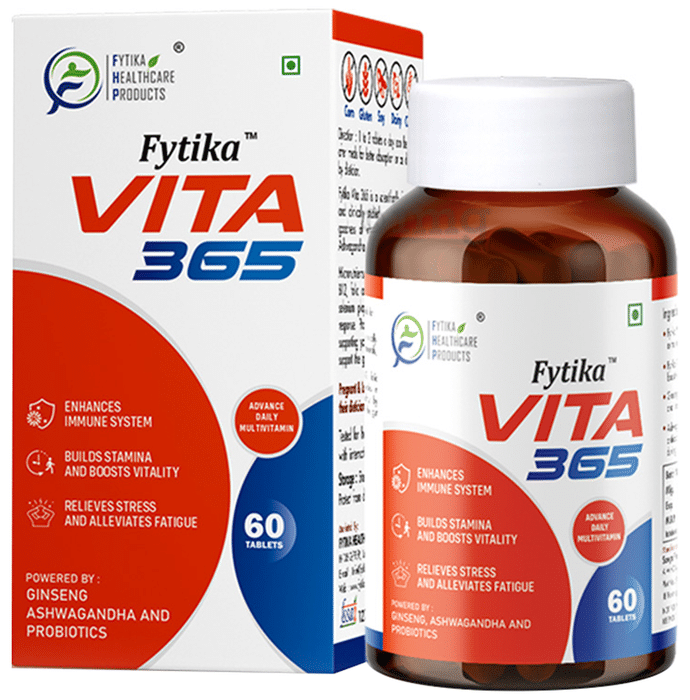 Fytika VITA 365 Daily Multivitamin for Immunity, Stamina & Fatigue Reduction | Tablet