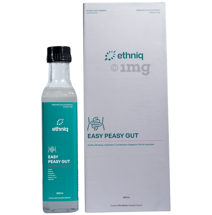 Ethniq Easy Peasy Gut | For Holistic Gut Health | Helps with Bloating, Gas & Constipation
