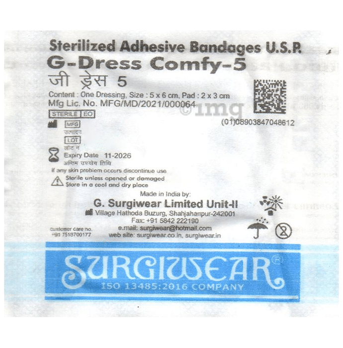 Surgiwear G-Dress Comfy 5 Bandage 5cm x 6cm