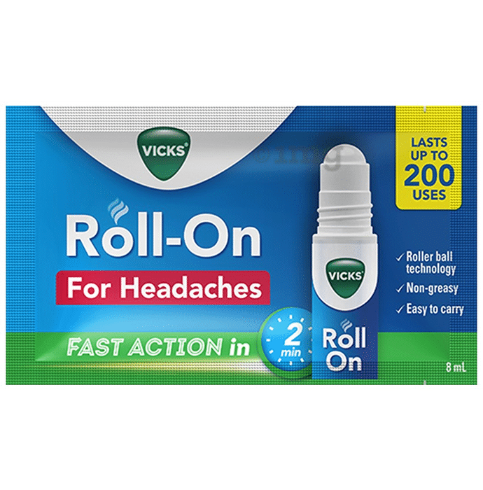 Vicks Action Roll On for Headaches (5ml Each)