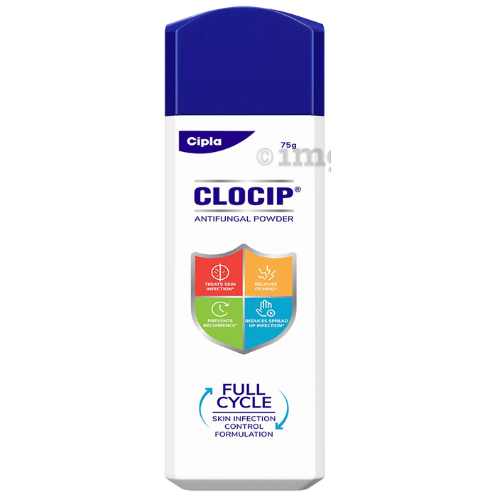 Clocip Anti-Fungal Dusting Powder | For Skin Infections & Itching