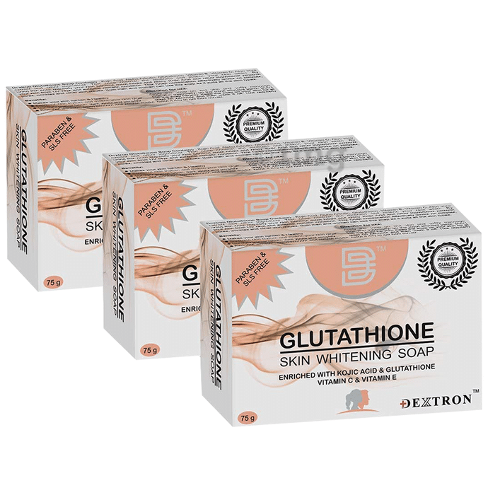 Dextron Glutathione Skin Whitening Soap (75gm Each)