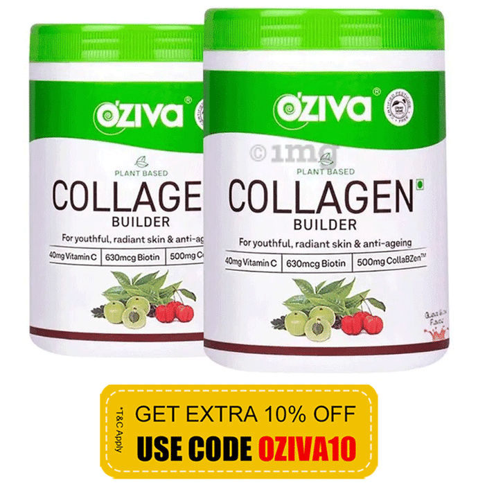 Oziva Plant Based Collagen Builder Guava Flavour (500gm Each)