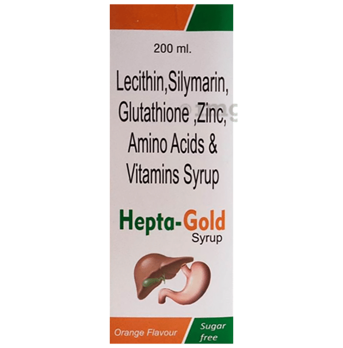 Hepta-Gold Syrup Orange Flavour Sugar Free