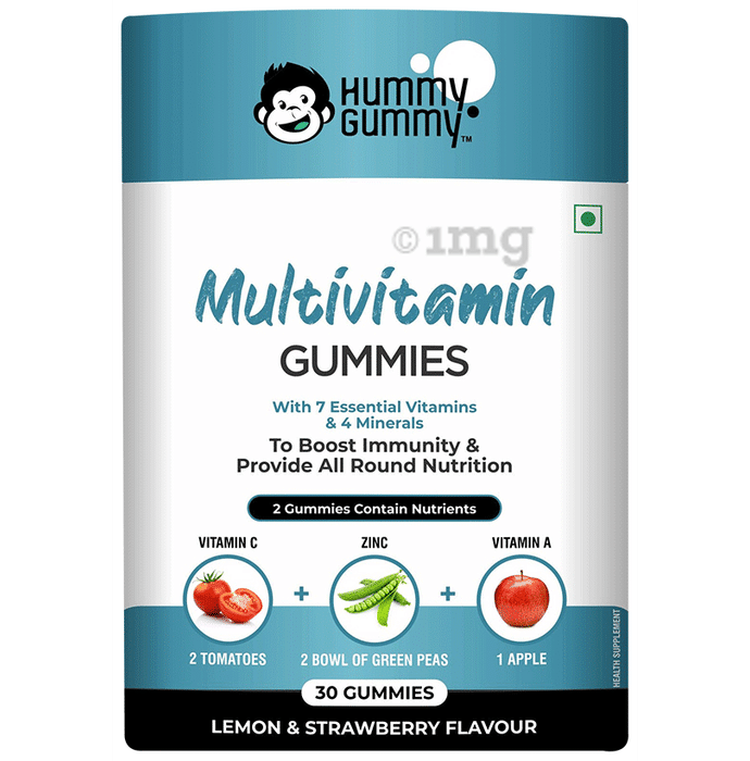 Hummy Gummy Multivitamin Gummies (30 Each) Lemon & Strawberry