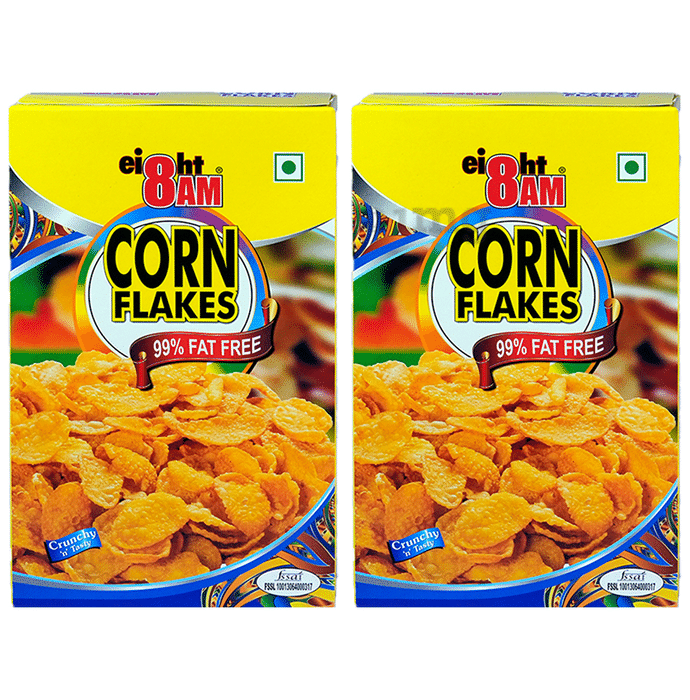 8AM Corn Flakes 99% Fat Free (500gm Each)
