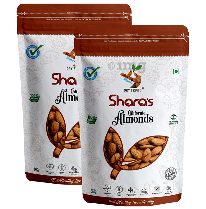 Shara's California Almonds (250gm Each)